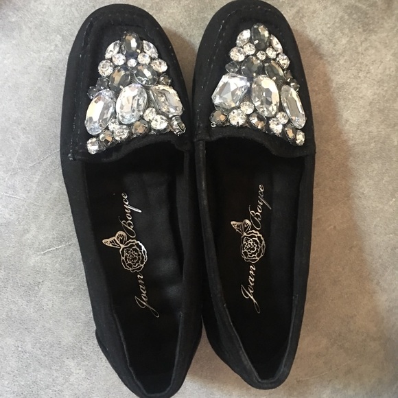 Joan Boyce Shoes - Joan Boyce Black Rhinestone Comfort Shoes 6 1/2M🖤
